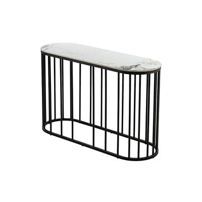 Elmont Console table Ceramic- White/Black