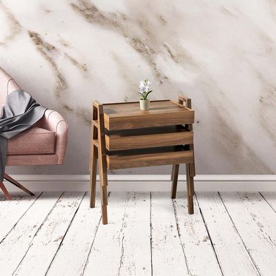 Isakson Set of 3 Nest of Table - Walnut