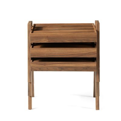 Isakson Set of 3 Nest of Table - Walnut