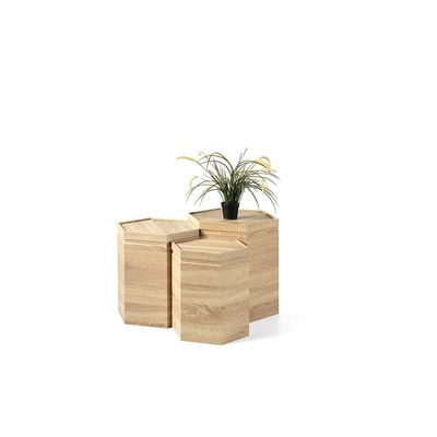 Lupi Set of 3 Nest of Table - Oak