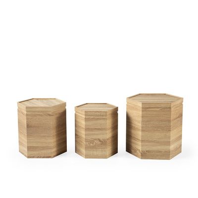 Lupi Set of 3 Nest of Table - Oak