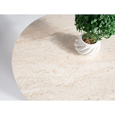 Rundel Round End Table - Cream