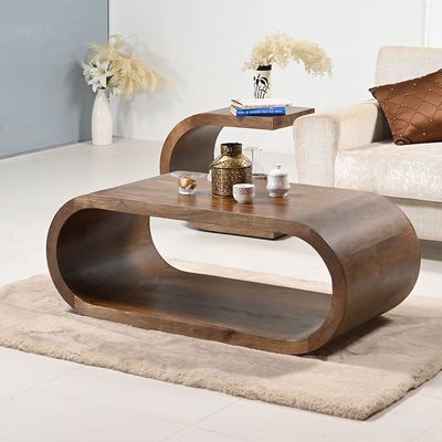 Yareli Wooden Coffee Table - Walnut