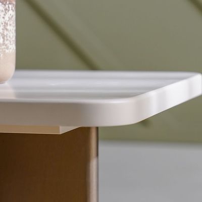 Florya Side Table - Beige/Brown