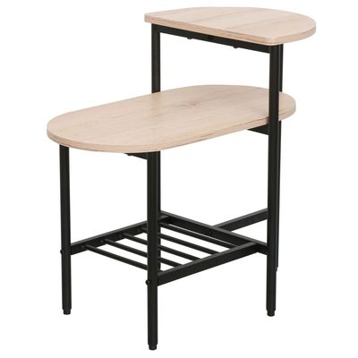 Jayde Side Table - Oak/Black