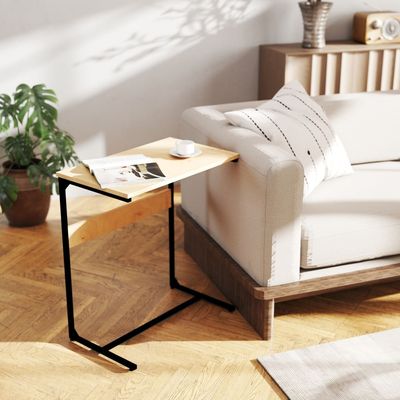 Larenda Side Table - Oak/Black
