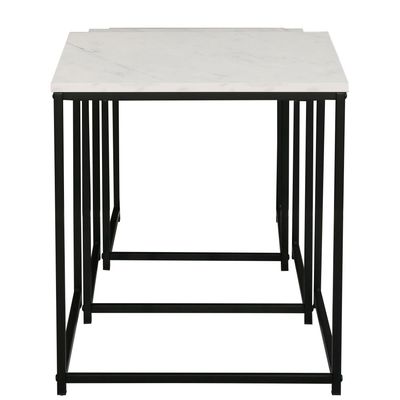 Mayville Set Of 3 Nest Of Table - White/Black