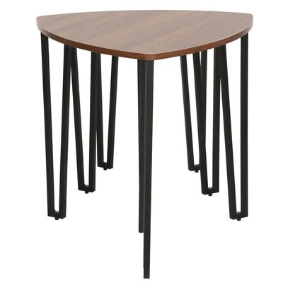 Asgard Set Of 3 Nest Of Table - Walnut/Black