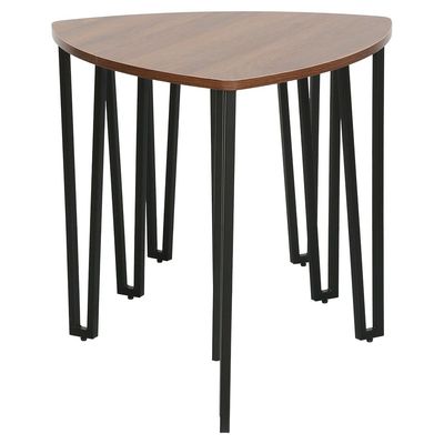 Asgard Set Of 3 Nest Of Table - Walnut/Black