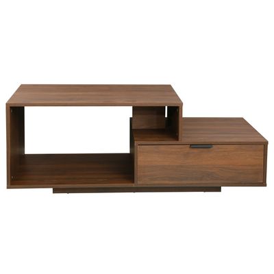 Ecrin Coffee Table W/ Drawer-  Dark Walnut
