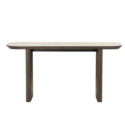 Brookside Stone Top Console Table -Beige/Oak Veneer