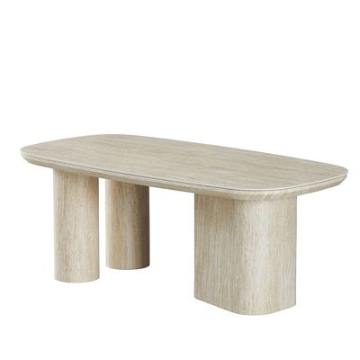 Nordic Coffee Table - Beige/White