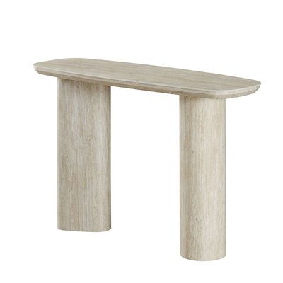 Nordic Console Table - Beige/White