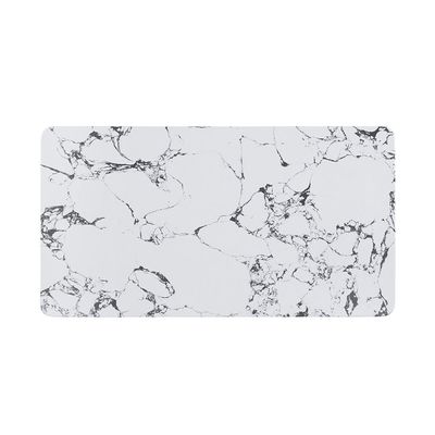 Akira Stone Top Coffee Table With  4 Drawers-White/Grey