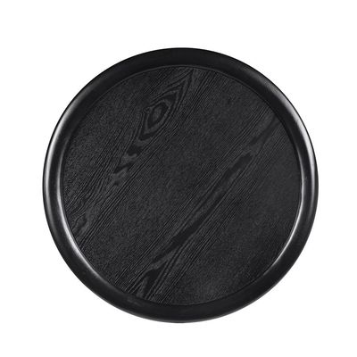 Tokishi Round End Table -Black