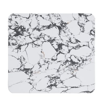 Akira Stone Top End Table With 1 Drawer -White/Grey