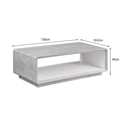 Cansten Coffee Table - Grey/White