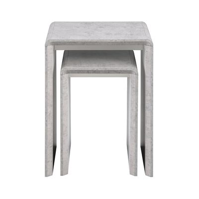 Cansten Set Of 2 Nest Of Tables - Grey/White