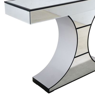 Nexxus Console Table- Silver/Black