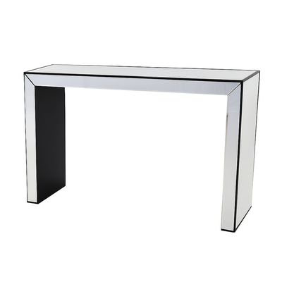 Straton Console Table- Silver/Black