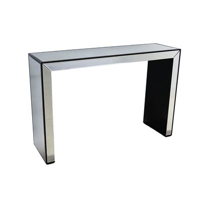Straton Console Table- Silver/Black