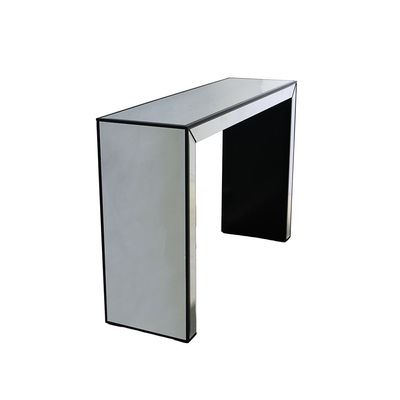 Straton Console Table- Silver/Black
