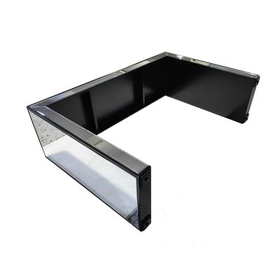 Straton Console Table- Silver/Black