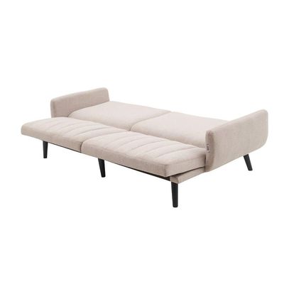 Carlton 3-Seater Fabric Sofa Bed - Beige - With 2-Year Warranty