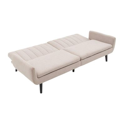 Carlton 3-Seater Fabric Sofa Bed - Beige - With 2-Year Warranty