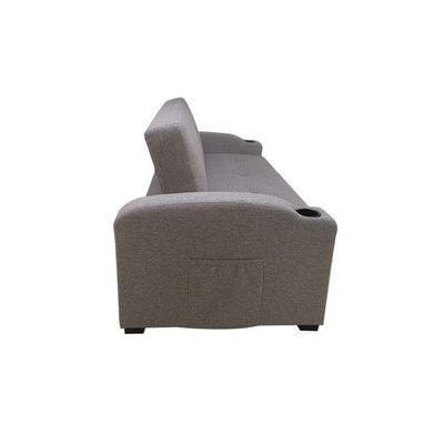 Alejandro Fabric Sofa Bed - Warm Grey - With 2-Year Warranty