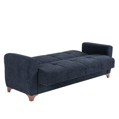 Sultan 3 Seater Fabric Sofa Bed - Navy Blue