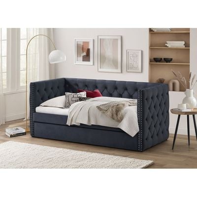 Chicago 91x200 Day Bed With Trundle - Black