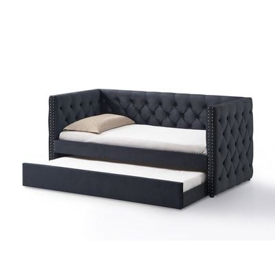Chicago 91x200 Day Bed With Trundle - Black