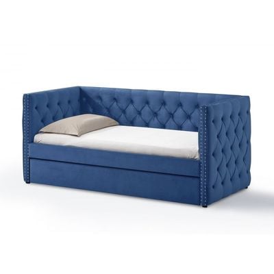 Chicago 91x200 Day Bed With Trundle - Navy Blue