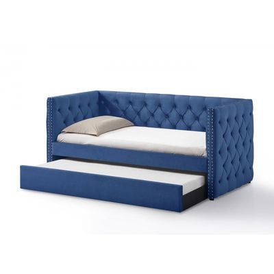 Chicago 91x200 Day Bed With Trundle - Navy Blue