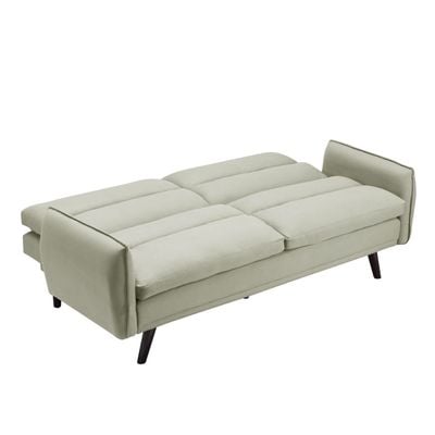 Washington 3-Seater Fabric Sofa Bed - Beige - With 2-Year Warranty