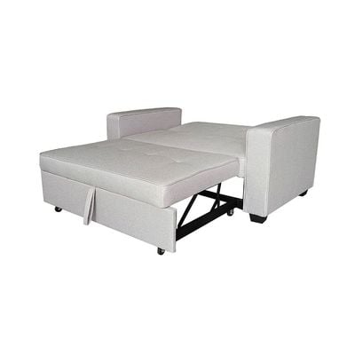 Masie 2-Seater Fabric Sofa Bed - Light Grey - With 2-Year Warranty