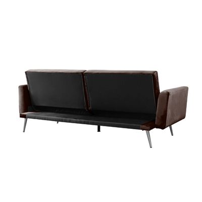 Flare 2-Seater Fabric Sofa Bed - Brown - With 2-Year Warranty