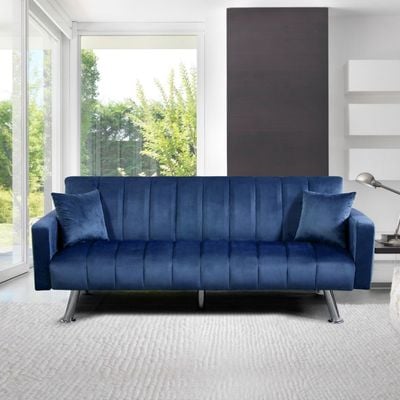 Navy blue two seater sofa sale