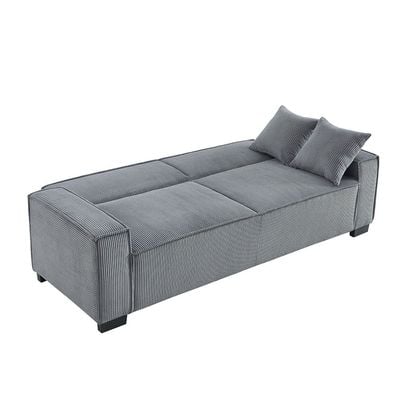 Brent 3-Seater Fabric Sofa Bed - Grey - With 2-year Warranty