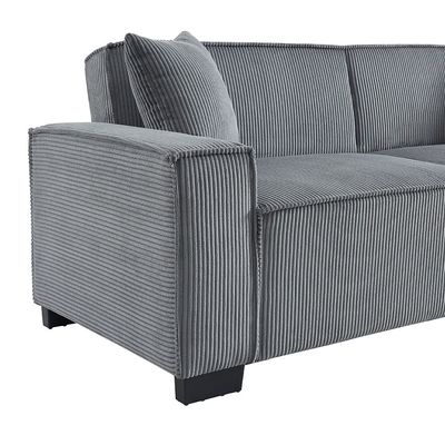 Brent 3-Seater Fabric Sofa Bed - Grey - With 2-year Warranty