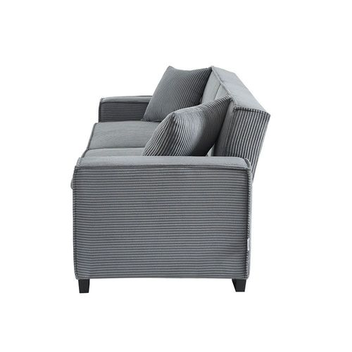 Brent 3-Seater Fabric Sofa Bed - Grey - With 2-year Warranty