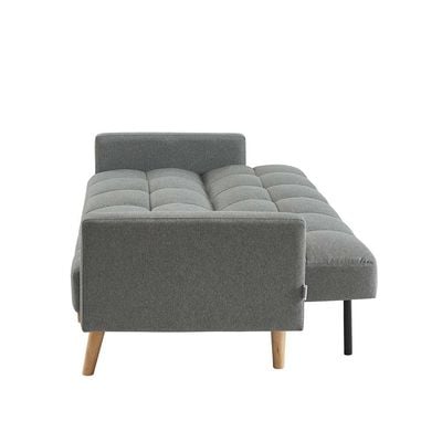 Elmer 3-Seater Fabric Sofa Bed - Grey - With 2-year Warranty