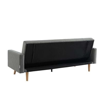 Elmer 3-Seater Fabric Sofa Bed - Grey - With 2-year Warranty