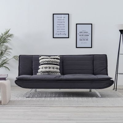 فليكس - أريكة سرير قماشية 3 مقاعد - رمادي