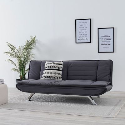 Flex 3-Seater Fabric Sofa Bed - Grey