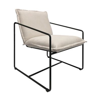 Sheba Fabric Lounge Chair - Sand - With 2-year Warranty