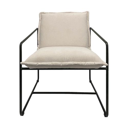 Sheba Fabric Lounge Chair - Sand - With 2-year Warranty