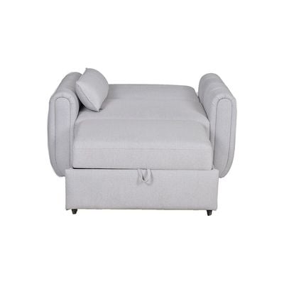 Arce 1-Seater Fabric Sofa Bed - Light Grey - With 2-Year Warranty