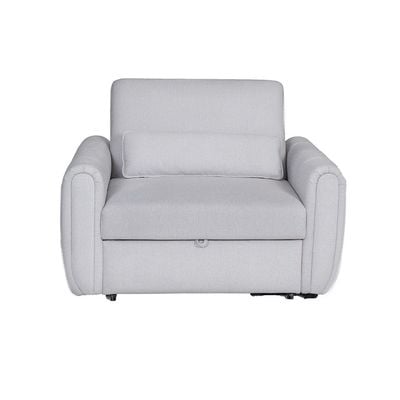 Arce 1-Seater Fabric Sofa Bed - Light Grey - With 2-Year Warranty